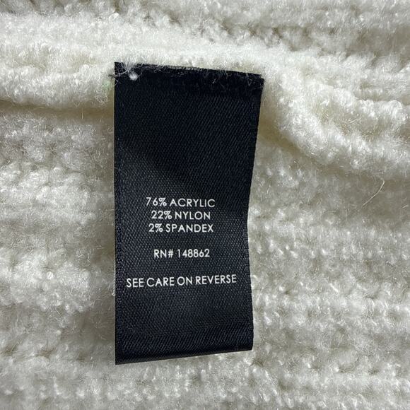 Torrid Chunky Knit Pullover Tunic Sweater Plus Size 3X Ivory Red Heart - Picture 8 of 9